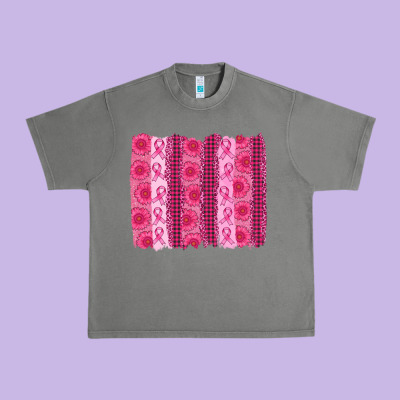 Breast Cancer Brushstroke Urban Heavy Tee Designed By Adodesignshop