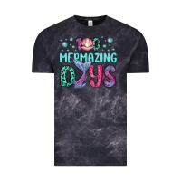Cloud Black 100 mermazing days Vintage Tee - MaliasSmallBusiness