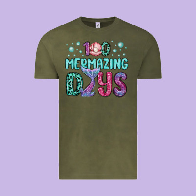 100 Mermazing Days Vintage Tee Designed By Maliassmallbusiness
