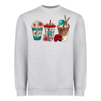 Heather Grey western baseball coffee cups bbs Heavyweight Sweatshirt - BundleAndBundleShop