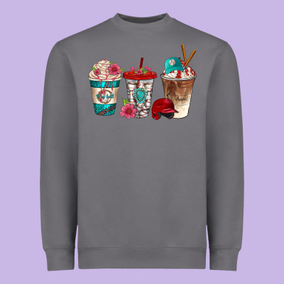 Western Baseball Coffee Cups Bbs Heavyweight Sweatshirt Designed By Bundleandbundleshop