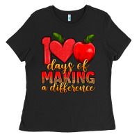 Black 100 days of making a difference Ladies Tee - Artiststas