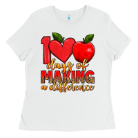 White 100 days of making a difference Ladies Tee - Artiststas