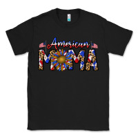 Black American mama Classic Tee - CowhideDigitalArt