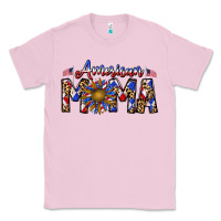 Bubblegum Pink American mama Classic Tee - CowhideDigitalArt