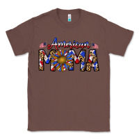 Chestnut American mama Classic Tee - CowhideDigitalArt