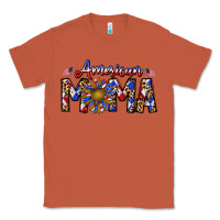 Copper American mama Classic Tee - CowhideDigitalArt