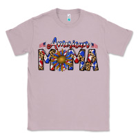 Lilac American mama Classic Tee - CowhideDigitalArt