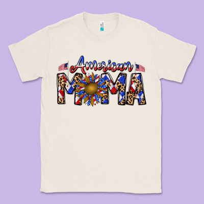 American Mama Classic Tee Designed By Cowhidedigitalart