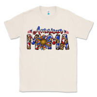 Natural American mama Classic Tee - CowhideDigitalArt