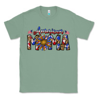 Sage American mama Classic Tee - CowhideDigitalArt