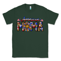 Sports Green American mama Classic Tee - CowhideDigitalArt