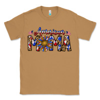 Toasted Coconut American mama Classic Tee - CowhideDigitalArt