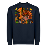 Navy my first thanksgiving with turkey bbs Heavyweight Sweatshirt - BundleAndBundleShop