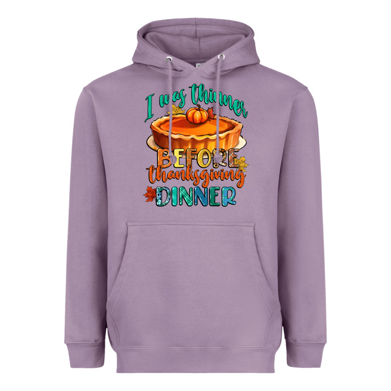 I Was Thinner Before Thanksgiving Dinner Heavyweight Hoodie by CowGirlArtShop | Teevron