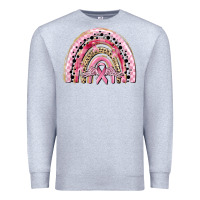 Heather Grey cancer rainbow Premium Sweatshirt - CowGirlArtShop