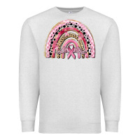 Oatmeal Heather cancer rainbow Premium Sweatshirt - CowGirlArtShop