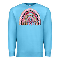 Ocean Blue cancer rainbow Premium Sweatshirt - CowGirlArtShop