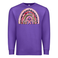 Purple cancer rainbow Premium Sweatshirt - CowGirlArtShop