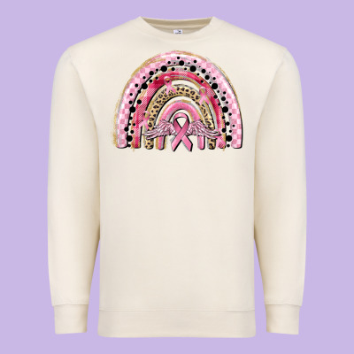 Cancer Rainbow Premium Sweatshirt Designed By Cowgirlartshop