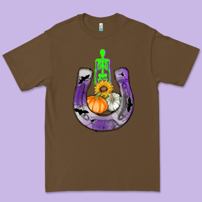 Horseshoe Halloween Premium Tee Designed By Adodesignshop