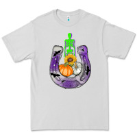 Dove Grey horseshoe halloween Premium Tee - AdoDesignShop