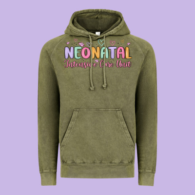 Nicu Nurse Neonatal Intensive Care Unit Vintage Hoodie Designed By Maliassmallbusiness