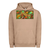 Pigment Burro western sunflower and american football license  plate Urban Hoodie - BundleAndBundleShop