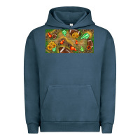Pigment Midnight Navy western sunflower and american football license  plate Urban Hoodie - BundleAndBundleShop