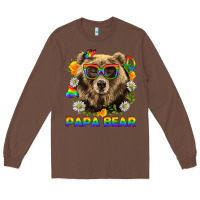Chestnut Papa Bear Pride LGBTQ+ Long Sleeve Tee - BundleAndBundleShop