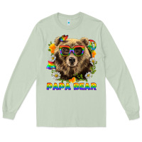 Matcha Papa Bear Pride LGBTQ+ Long Sleeve Tee - BundleAndBundleShop