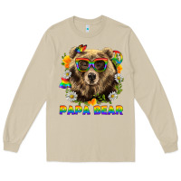 Mushroom Papa Bear Pride LGBTQ+ Long Sleeve Tee - BundleAndBundleShop
