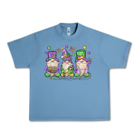 Pebble Blue mardi gras gnomes Urban Heavy Tee - MaliasSmallBusiness