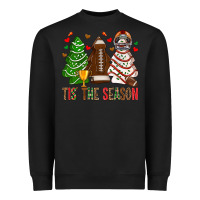 Black tis' the season american football christmas cakes bbs Heavyweight Sweatshirt - BundleAndBundleShop
