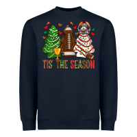 Navy tis' the season american football christmas cakes bbs Heavyweight Sweatshirt - BundleAndBundleShop