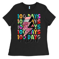 Black 100 days of school Ladies Tee - Artiststas