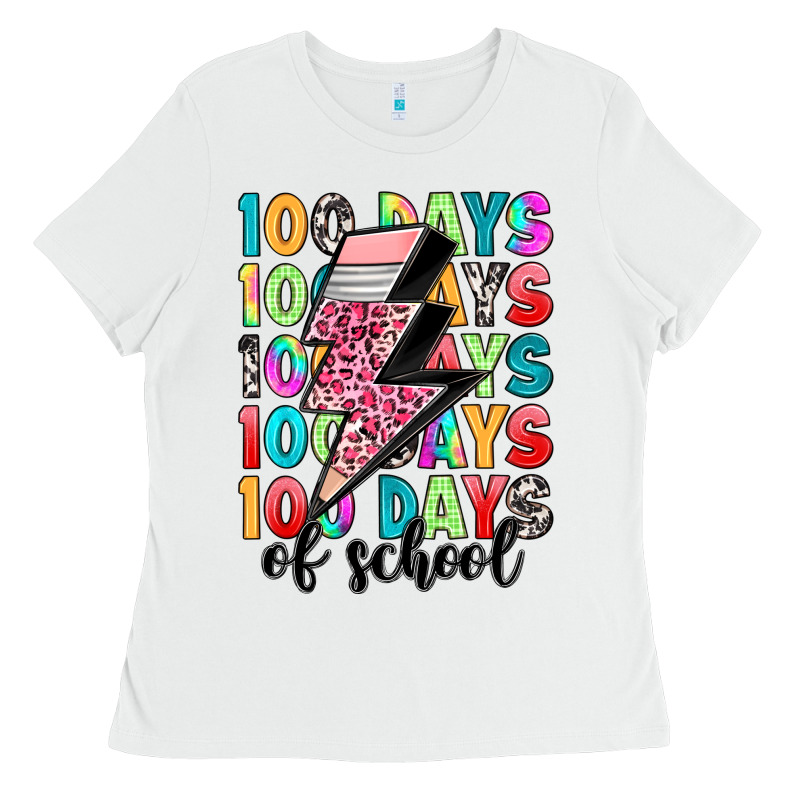 100 Days Of School Ladies Tee by Artiststas | Teevron