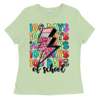 Matcha 100 days of school Ladies Tee - Artiststas