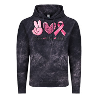 Cloud Black peace love cure breast cancer Vintage Hoodie - MaliasSmallBusiness