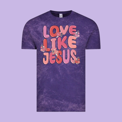 Love Like Jesus Vintage Tee Designed By Maliassmallbusiness