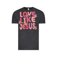 Vintage Black love like jesus Vintage Tee - MaliasSmallBusiness