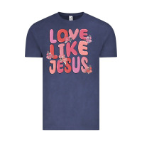 Vintage Denim love like jesus Vintage Tee - MaliasSmallBusiness