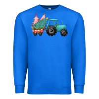 True Royal christmas tree tractor Premium Sweatshirt - CowGirlArtShop