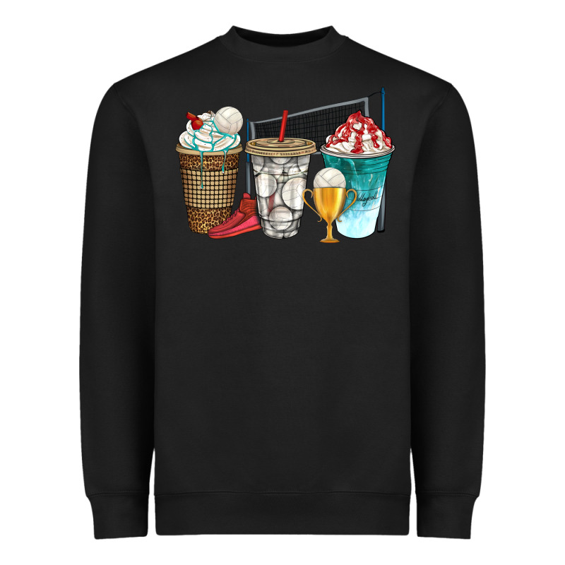 Western Volleyball Coffee Cups Bbs Heavyweight Sweatshirt by BundleAndBundleShop | Teevron