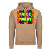 Vintage Coffee trick or treat brushstroke Vintage Hoodie - Jasminsmagicworld