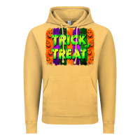 Vintage Mustard trick or treat brushstroke Vintage Hoodie - Jasminsmagicworld