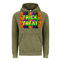 Vintage Olive trick or treat brushstroke Vintage Hoodie - Jasminsmagicworld