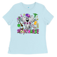 Baby Blue spooky nurse Ladies Tee - AdoDesignShop