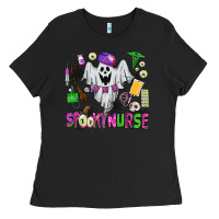 Black spooky nurse Ladies Tee - AdoDesignShop