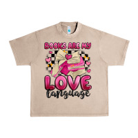 French Oak books are my love language Urban Heavy Tee - MaliasSmallBusiness